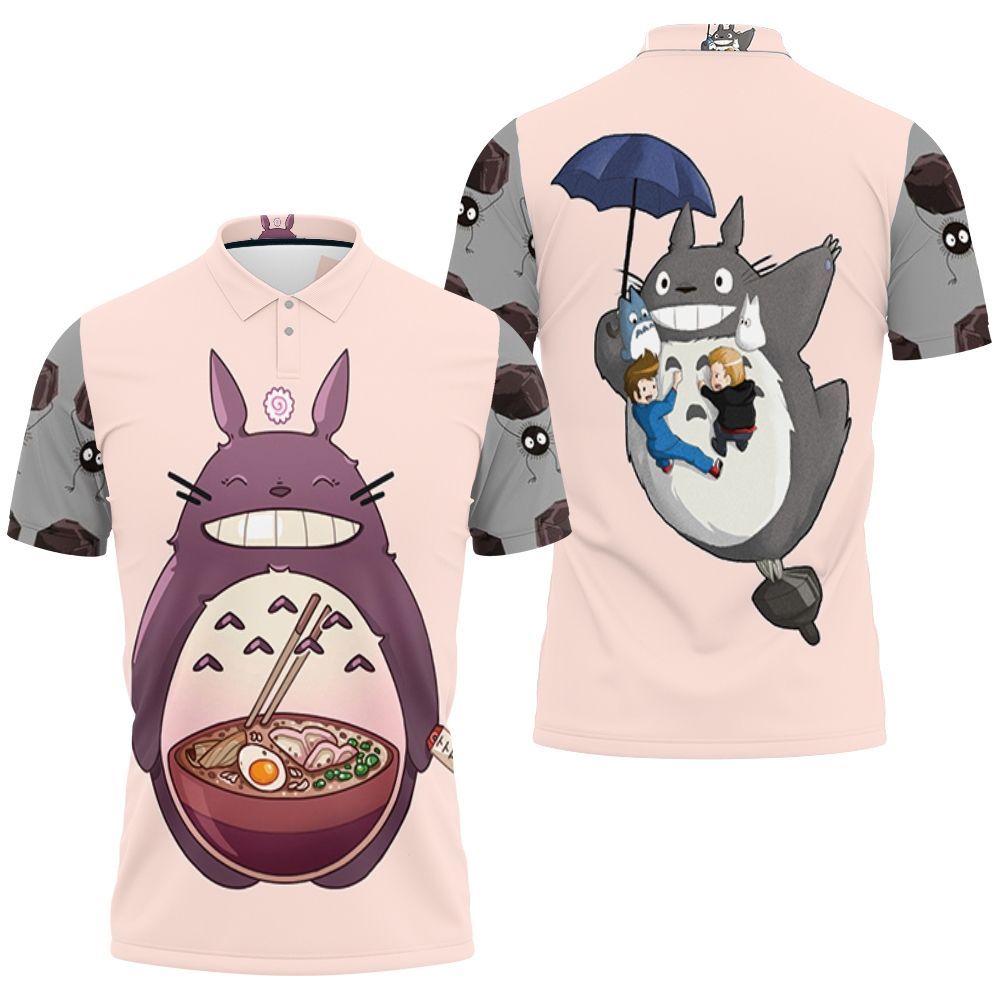 My Neighbor Totoro My Favorite Food Is Caramen Polo Shirt My Neighbor Totoro My Favorite Food Is Caramen Polo Shirt