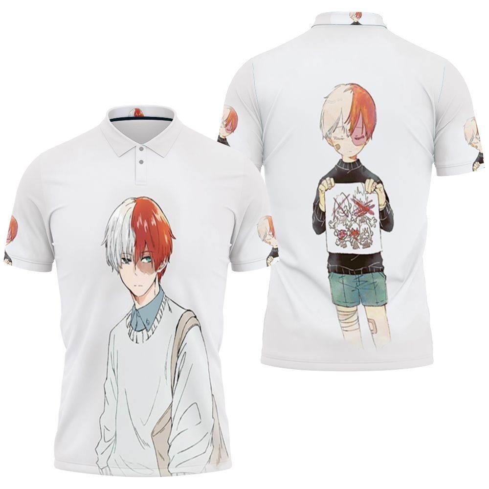 My hero academia Todoroki Shoto for japanese anime fan Polo shirt My hero academia Todoroki Shoto for japanese anime fan Polo shirt