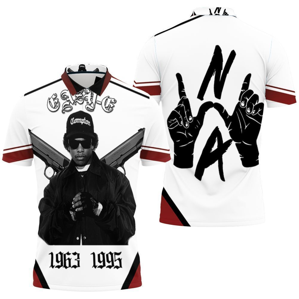 N.W.A Eazy E 1963 1995 Legend Polo Shirt All-Over Print N.W.A Eazy E 1963 1995 Legend Polo Shirt All-Over Print