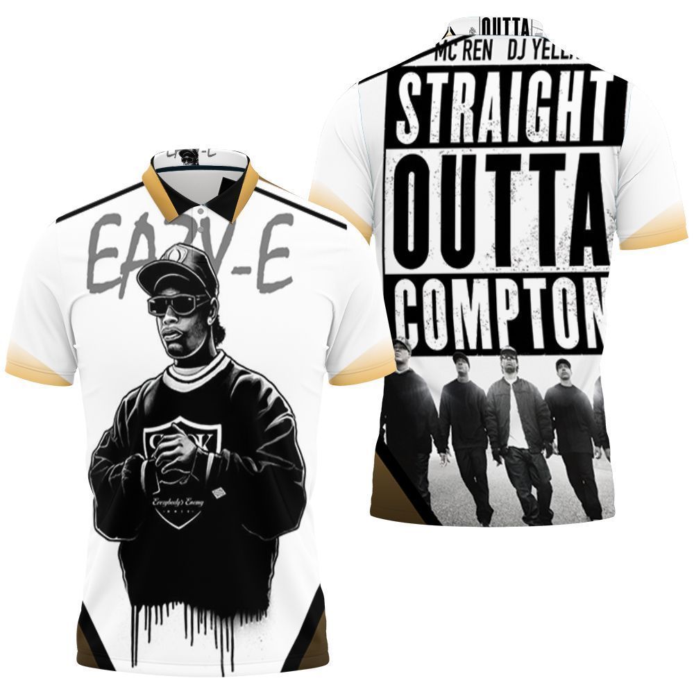 N.W.A Eazy E Straight Outta Compton Polo Shirt All-Over Print N.W.A Eazy E Straight Outta Compton Polo Shirt All-Over Print