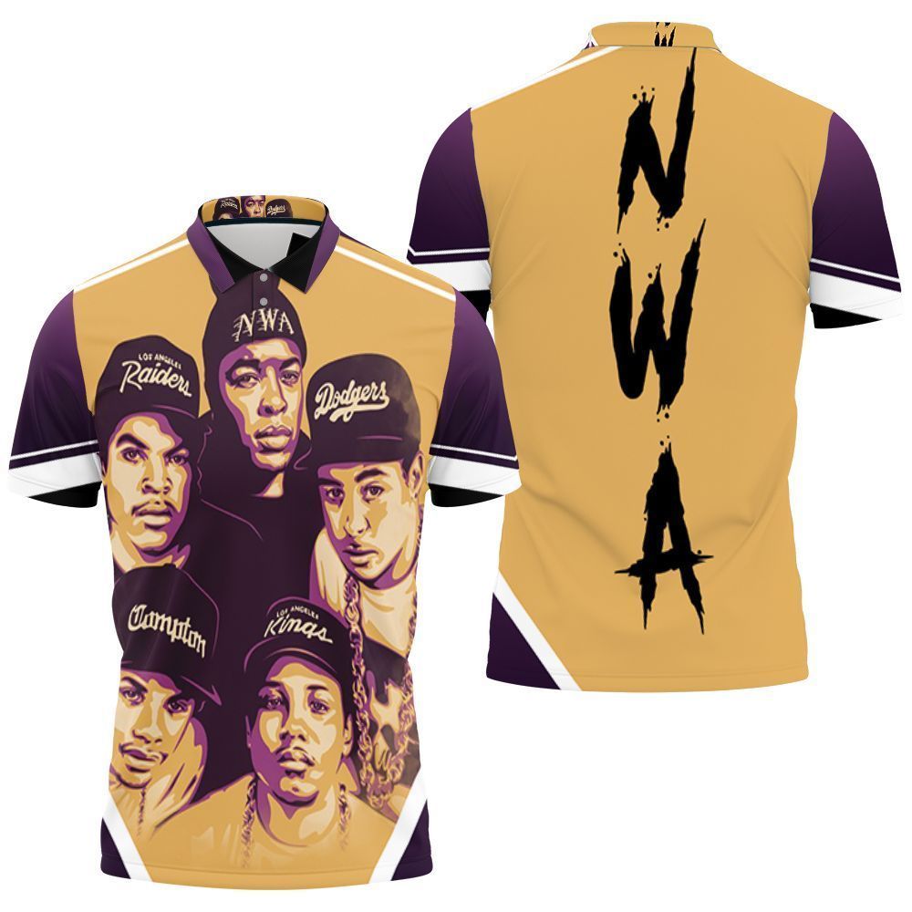 N.W.A Legendary Rappers Polo Shirt All-Over Print N.W.A Legendary Rappers Polo Shirt All-Over Print
