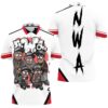 N.W.A. Group Member Bubble Graffiti Style Polo Shirt All-Over Print
