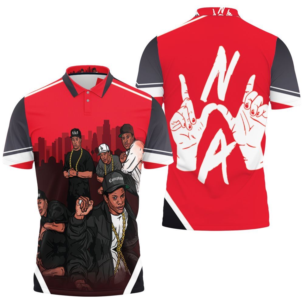 N.W.A. Member Groups Gta Style Polo Shirt N.W.A. Member Groups Gta Style Polo Shirt