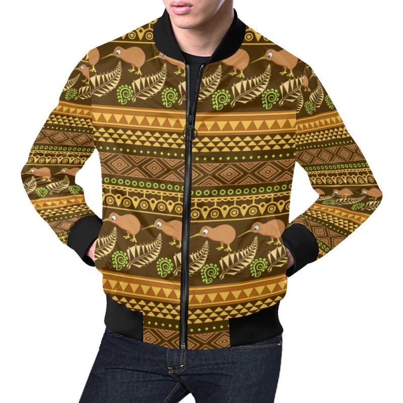 NEW ZEALAND PATTERN BOMBER JACKETS S12 Bomber Jacket NEW ZEALAND PATTERN BOMBER JACKETS S12 Bomber Jacket