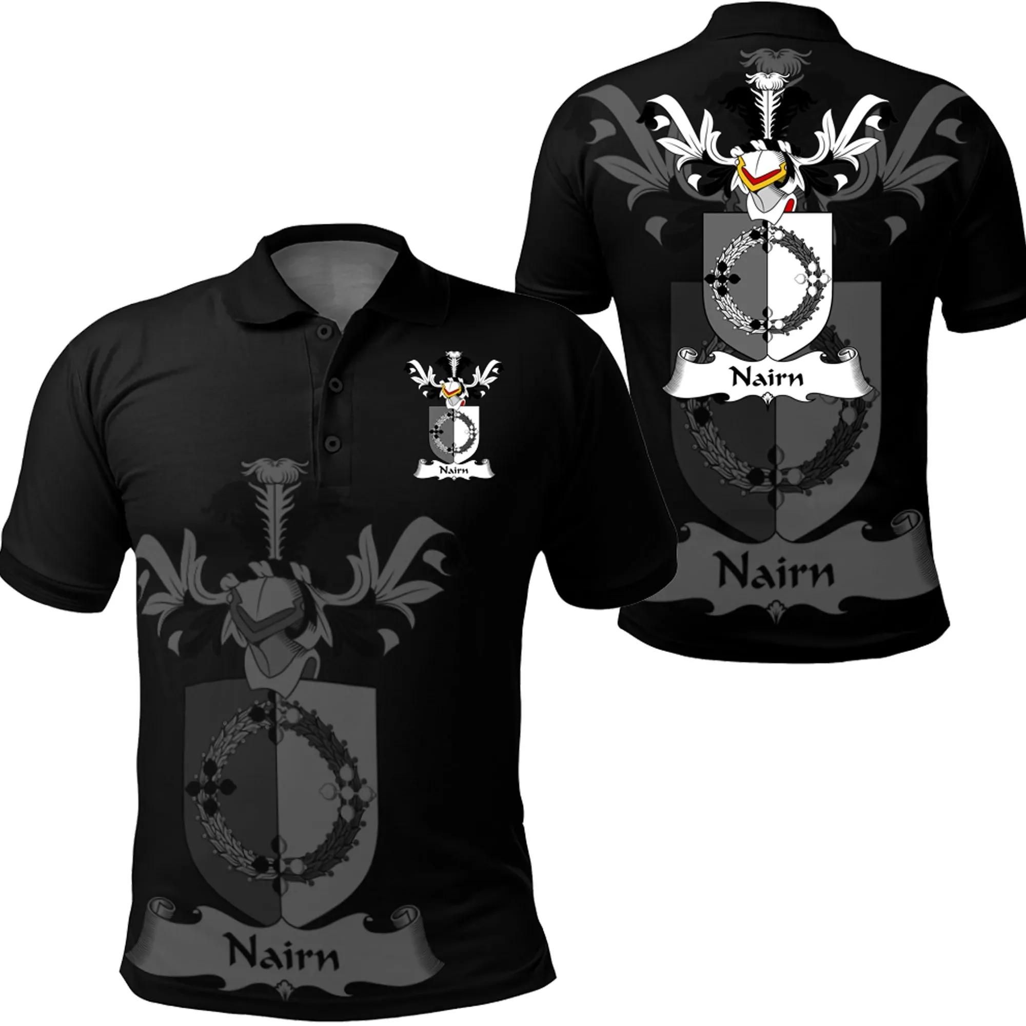 Nairn Family Crest Polo Shirt - Golf Shirt A7 Nairn Family Crest Polo Shirt - Golf Shirt A7