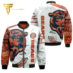 National Football League Chicago Bears Full Print Bomber Jacket