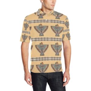 Native American Eagle Pattern Men Polo Shirt