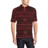 Native American Eagle Themed Print Men Polo Shirt