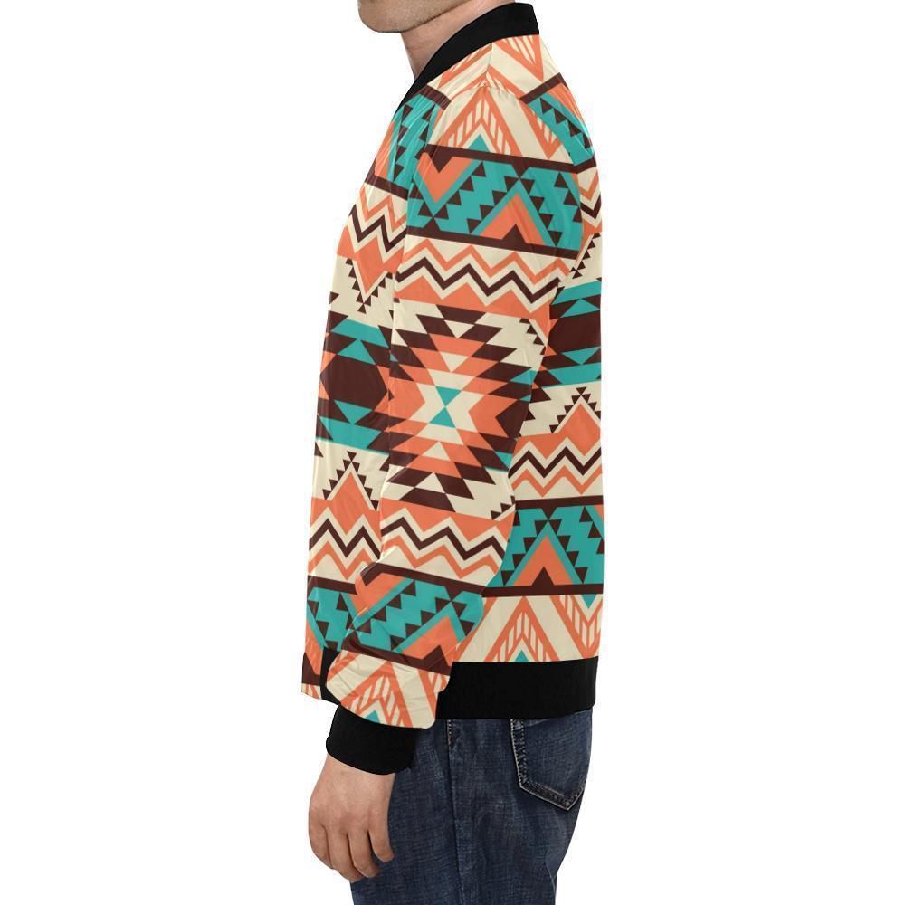 Native-American-Navajo-Indians-Aztec-Tribal-Print-Mens-Bomber-Jacket-1