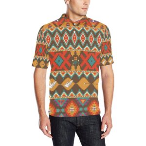 Native Pattern Print Design A01 Men Polo Shirt
