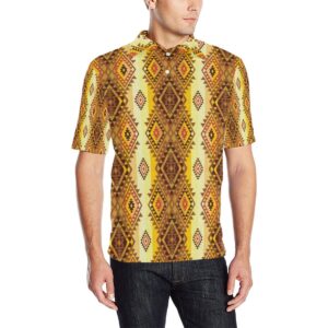 Native Pattern Print Design A09 Men Polo Shirt