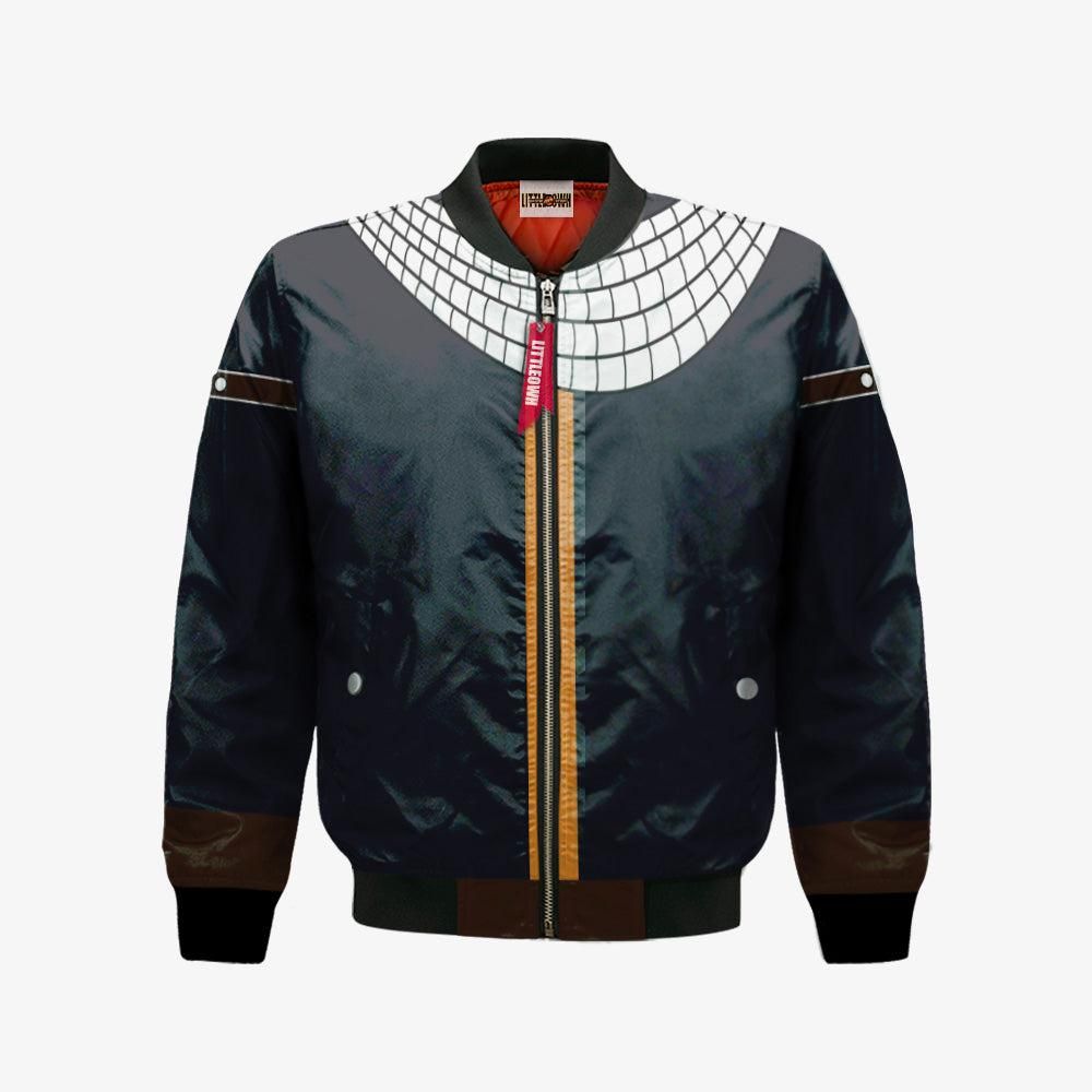 Natsu Dragneel Bomber Jacket Custom Fairy Tail Cosplay Costumes Bomber Jacket Natsu Dragneel Bomber Jacket Custom Fairy Tail Cosplay Costumes Bomber Jacket