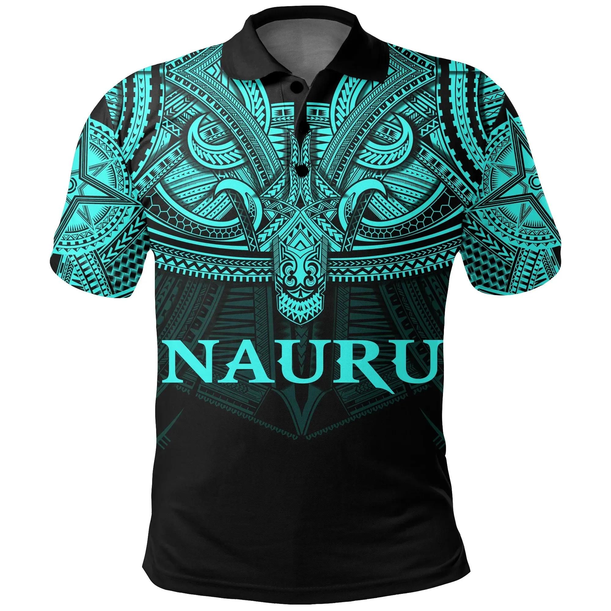 Nauru (Blue) Polo Shirt Polynesian A15 Nauru (Blue) Polo Shirt Polynesian A15