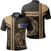 Nauru Islands Gold Polo Shirt- Boba Style - AH - J14
