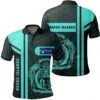 Nauru Islands Turquoise Polo Shirt- Boba Style - AH - J14