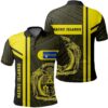 Nauru Islands Yellow Polo Shirt- Boba Style - AH - J14