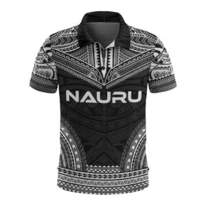 Nauru Polo Shirt - Polynesian Chief Black Version - BN10