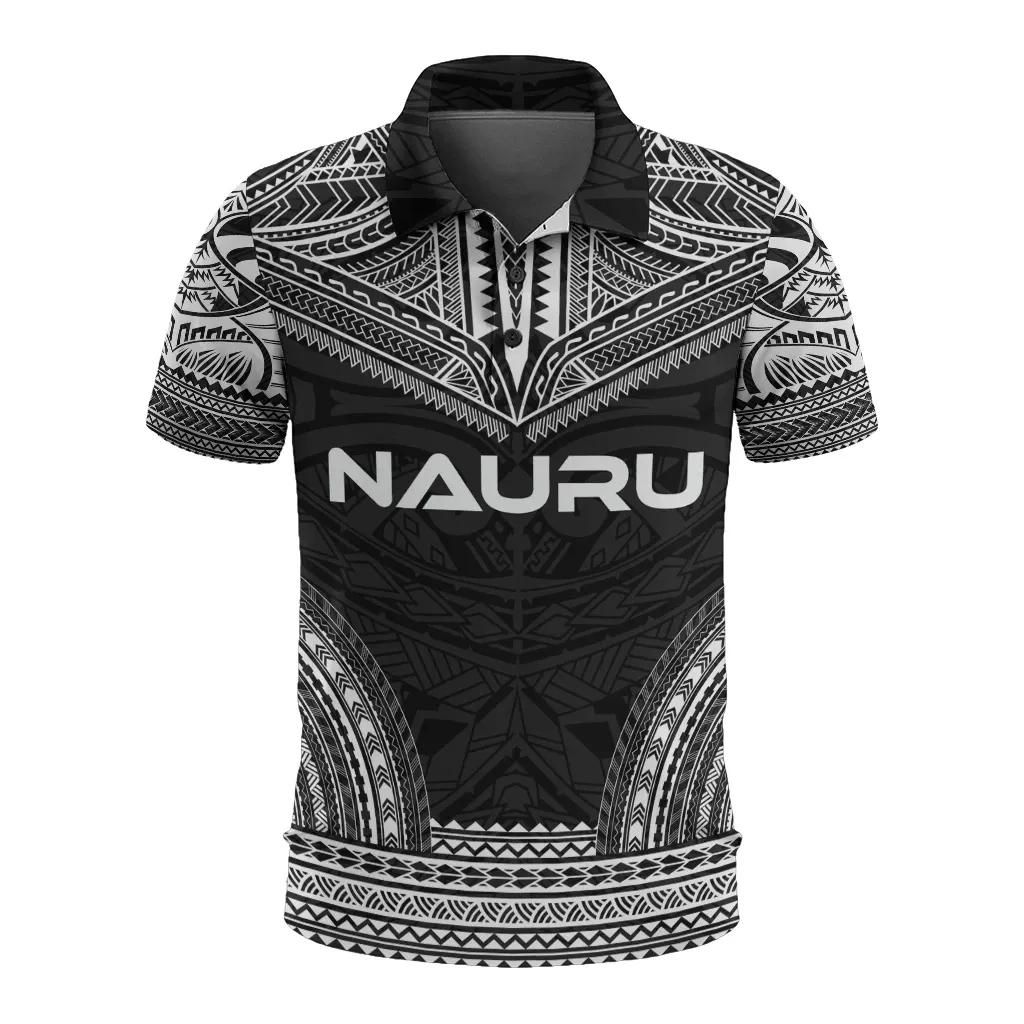 Nauru Polo Shirt - Polynesian Chief Black Version - BN10 Nauru Polo Shirt - Polynesian Chief Black Version - BN10