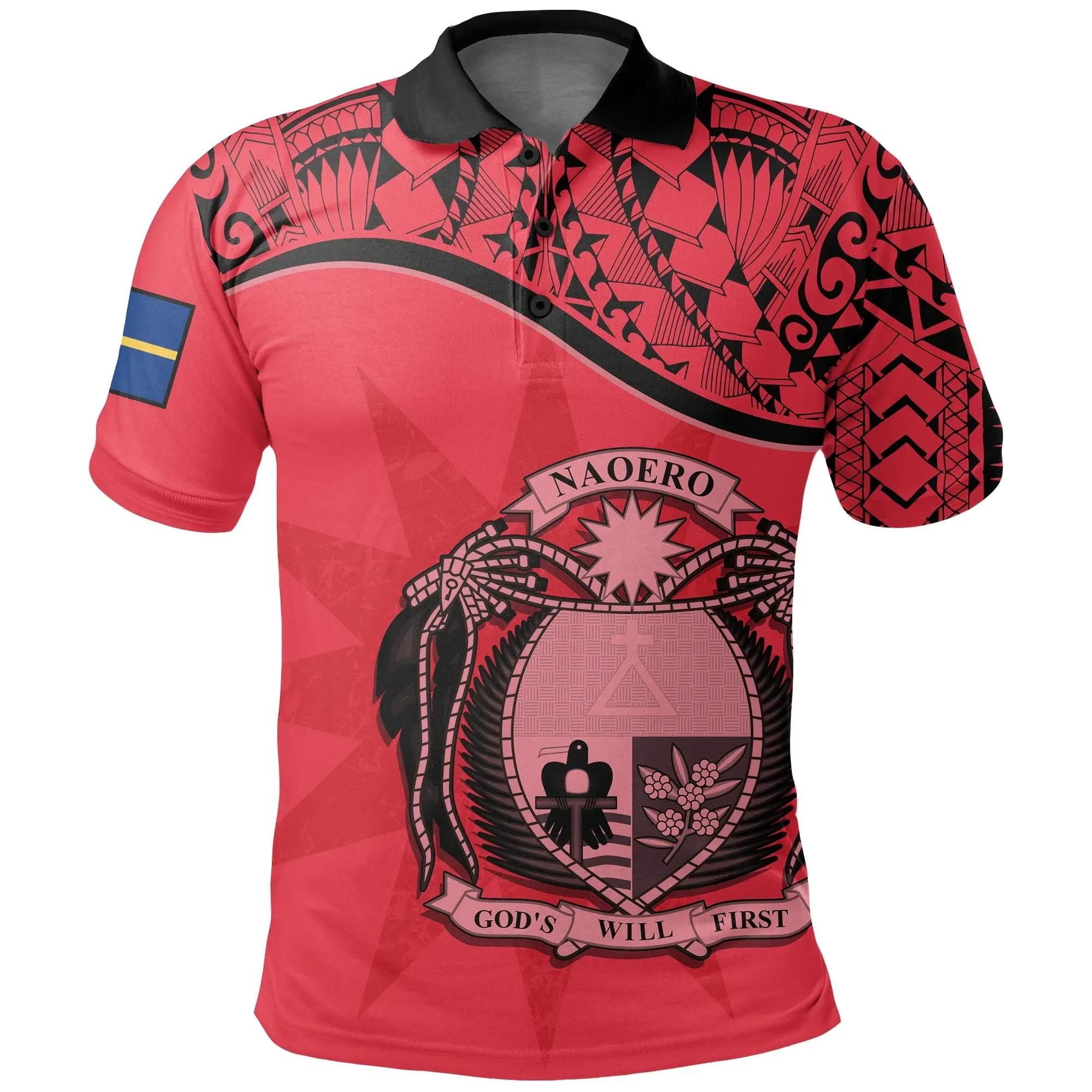 Nauru Polo Shirt Red A02 Nauru Polo Shirt Red A02
