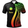 Nauru Polo Shirt Reggae- Polynesian Tentacle Tribal Pattern - BN11