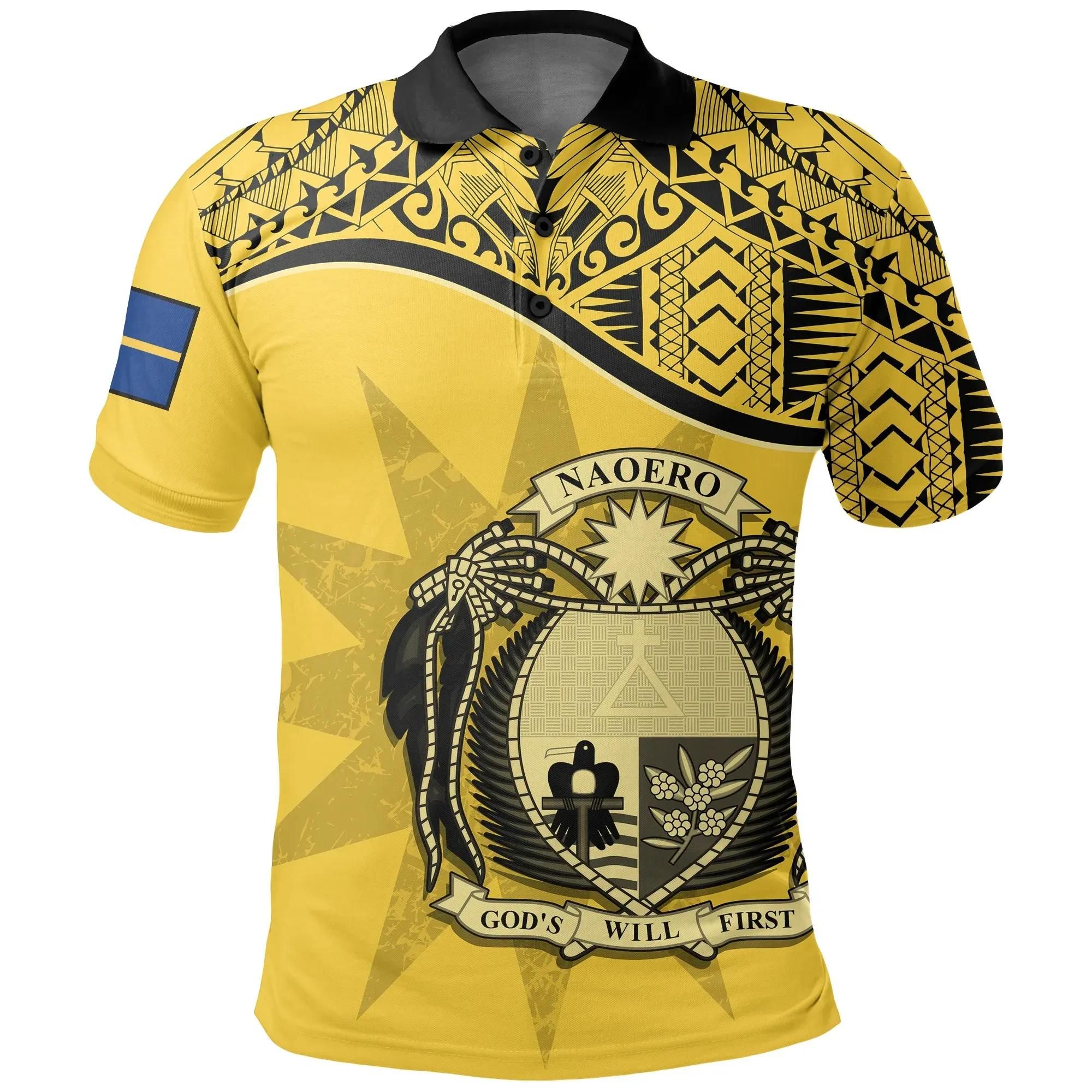 Nauru Polo Shirt Yellow A02 Nauru Polo Shirt Yellow A02
