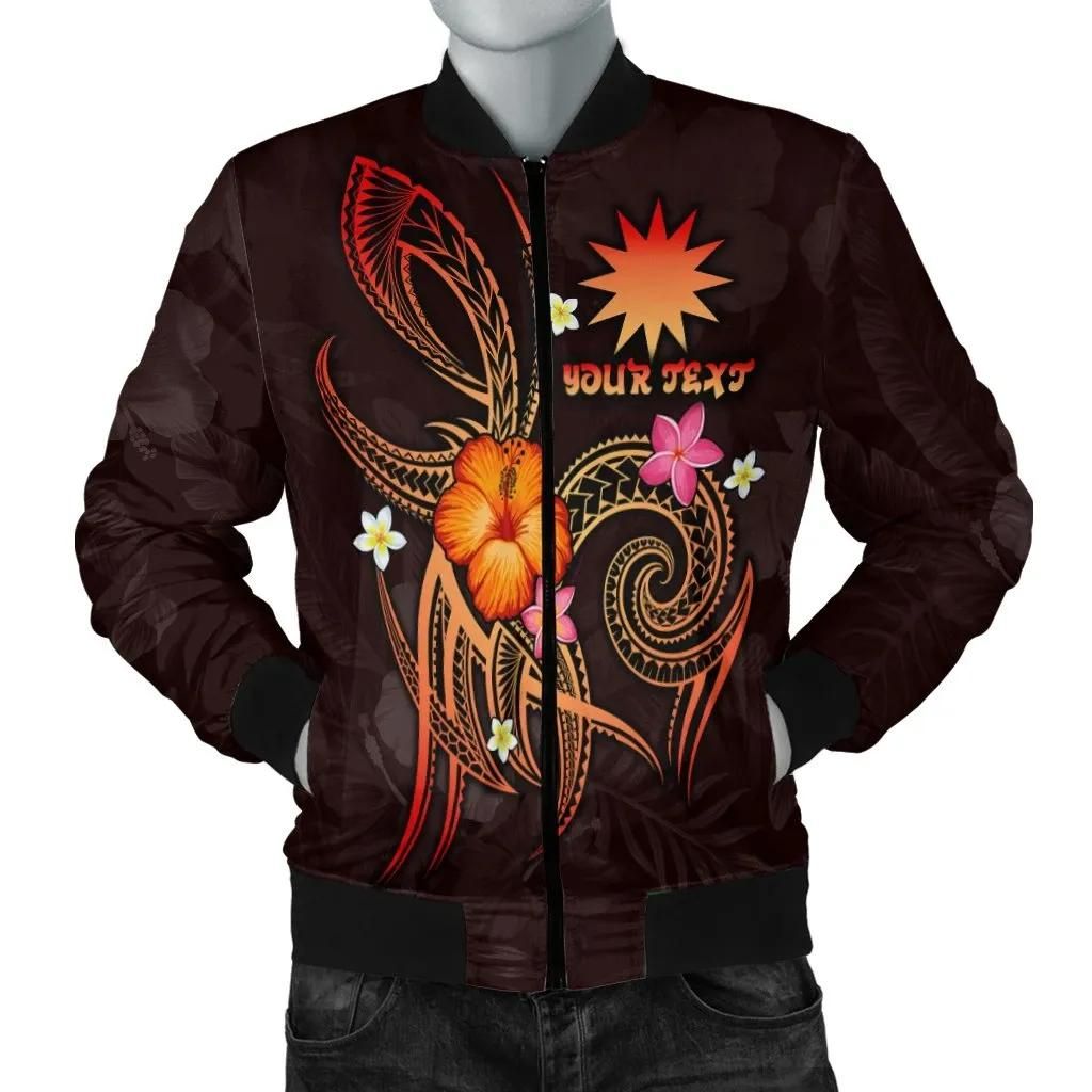 Nauru Polynesian Personalised Women's Bomber Jacket - Legend of Nauru (Red) - BN15 Bomber Jacket Nauru Polynesian Personalised Women's Bomber Jacket - Legend of Nauru (Red) - BN15 Bomber Jacket