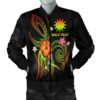 Nauru Polynesian Personalised Women's Bomber Jacket - Legend of Nauru (Reggae) - BN15 Bomber Jacket