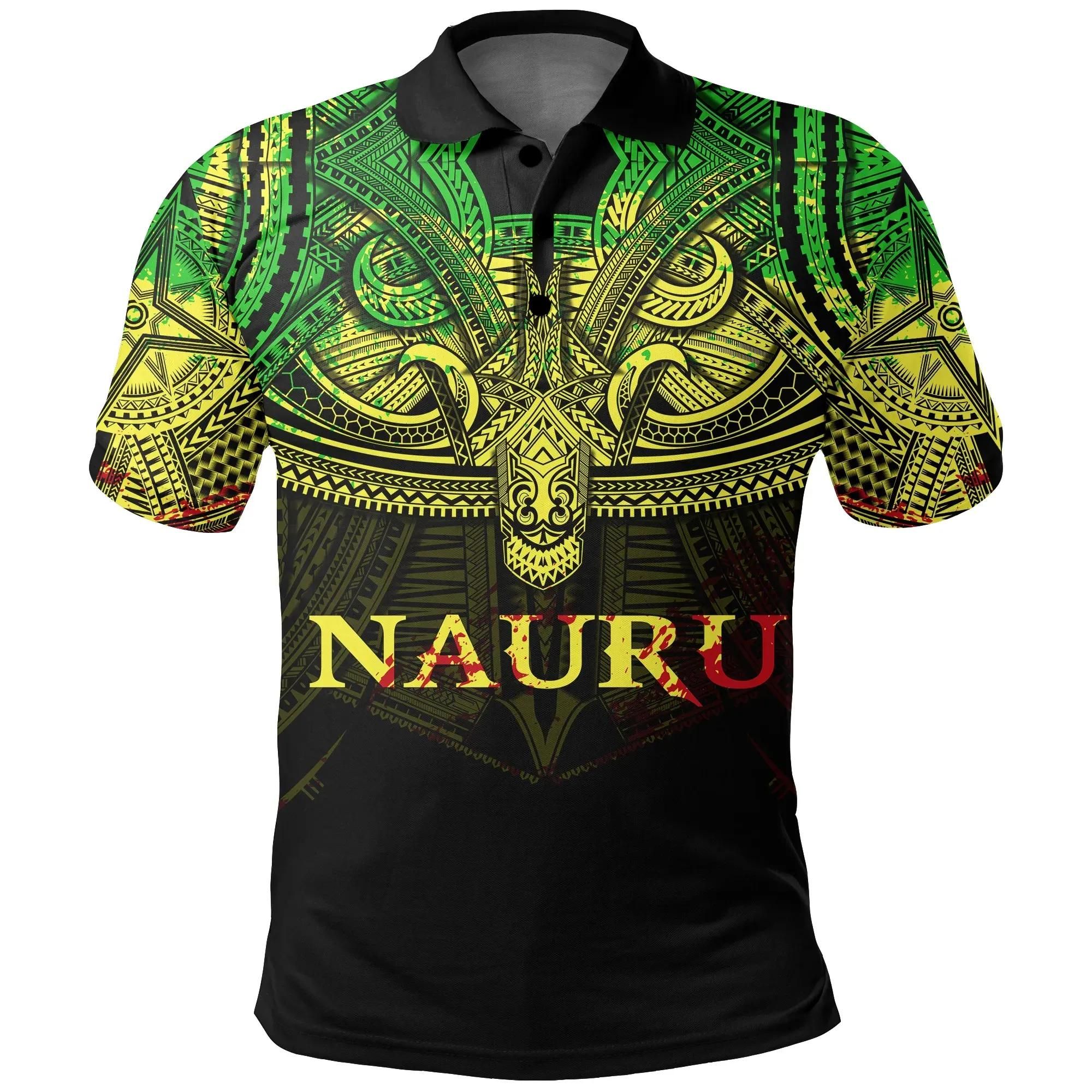 Nauru (Reggae) Polo Shirt Polynesian A15 Nauru (Reggae) Polo Shirt Polynesian A15