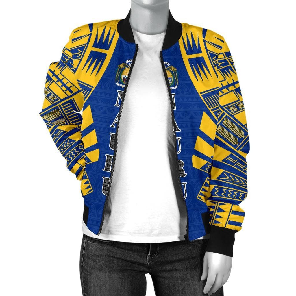 Nauru-Women-Bomber-Jacket-Polynesian-Tattoo-Flag-BN0110-Bomber-Jacket-2
