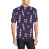Nautical Pattern Print Design A03 Men Polo Shirt