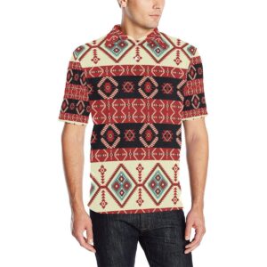 Navajo Pattern Print Design A05 Men Polo Shirt