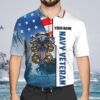 Navi Soldier Veteran Custom Name Polo Shirt