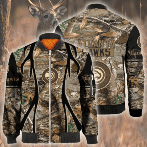 Nba Atlanta Hawks Hunting Bomber Jacket