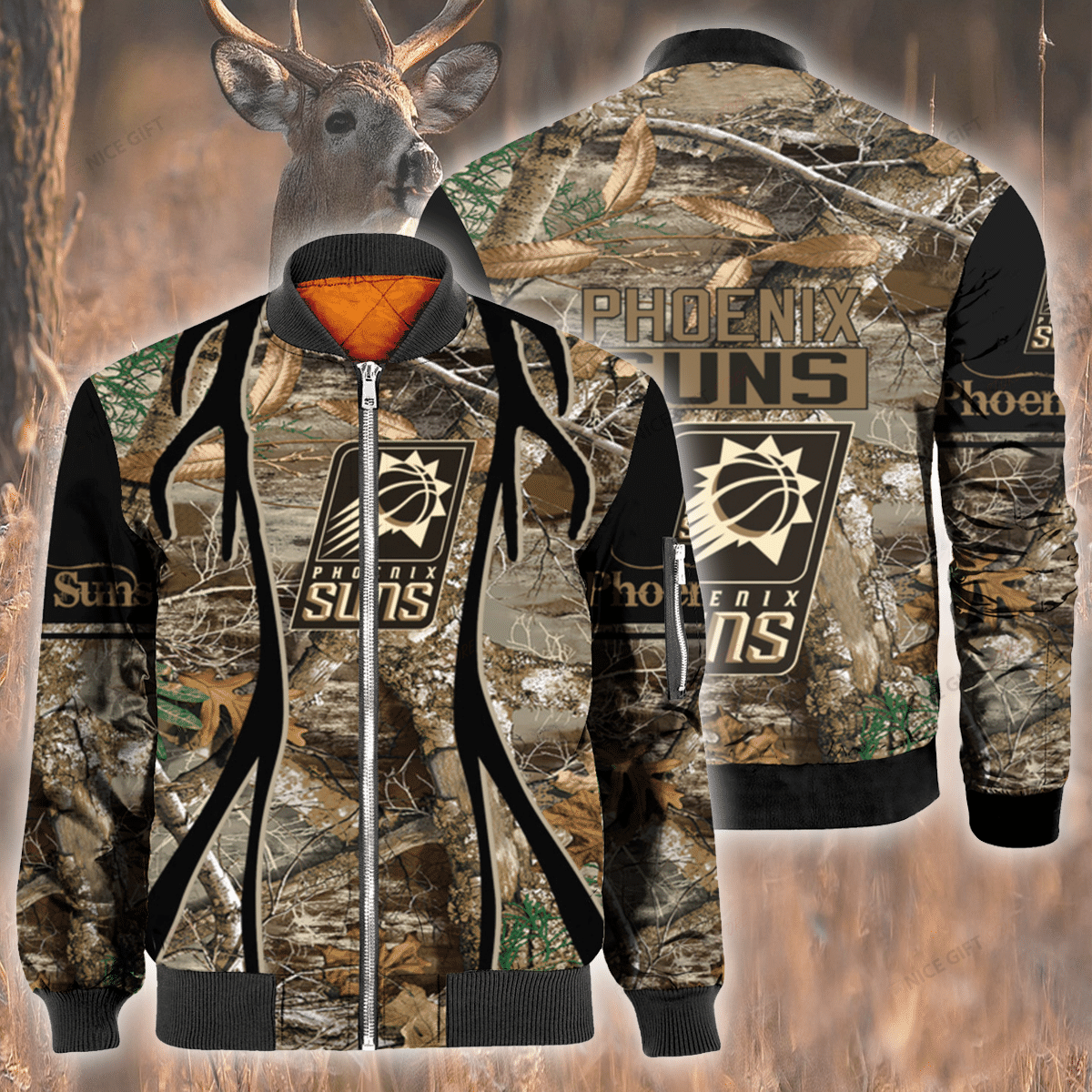Nba Phoenix Suns Hunting Bomber Jacket Nba Phoenix Suns Hunting Bomber Jacket