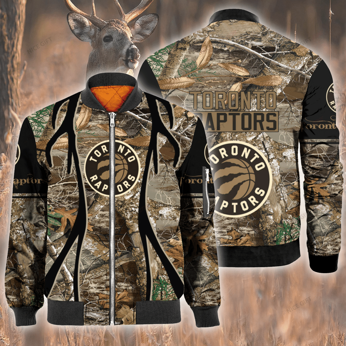 Nba Toronto Raptors Hunting Bomber Jacket Nba Toronto Raptors Hunting Bomber Jacket
