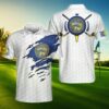 Nebraska flag golfer polo shirt