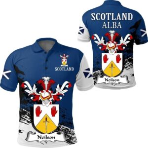 Neilson Scottish Family Crest Scotland Special Polo Shirt - Golf Shirt A7