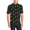 Neon Pineapple Pattern Print Design A04 Men Polo Shirt