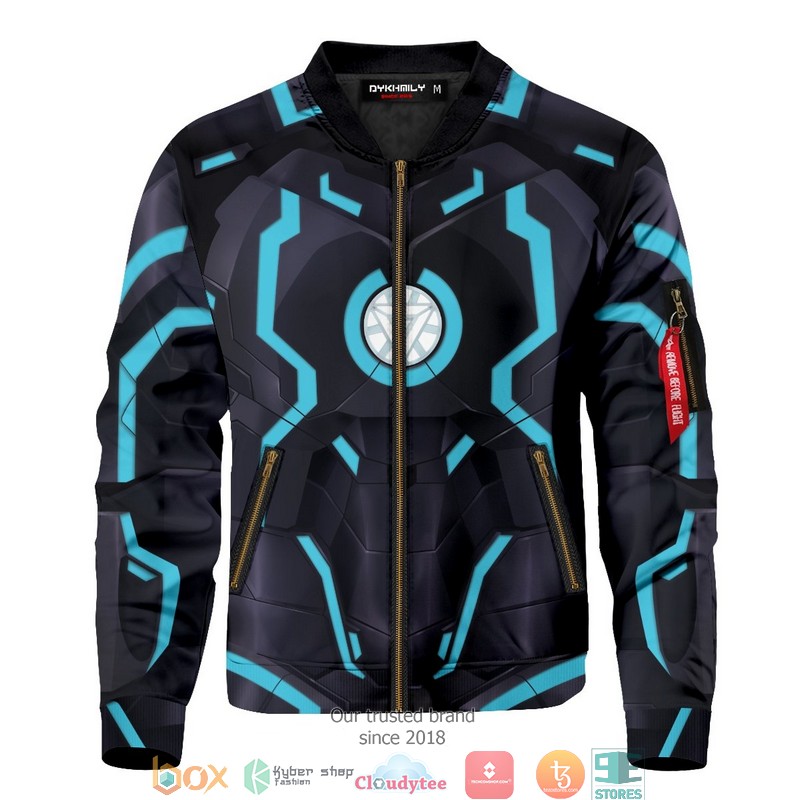 Neon Tech Iron Man Bomber Jacket Neon Tech Iron Man Bomber Jacket