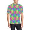 Neon Tropical Pattern Print Design A03 Men Polo Shirt