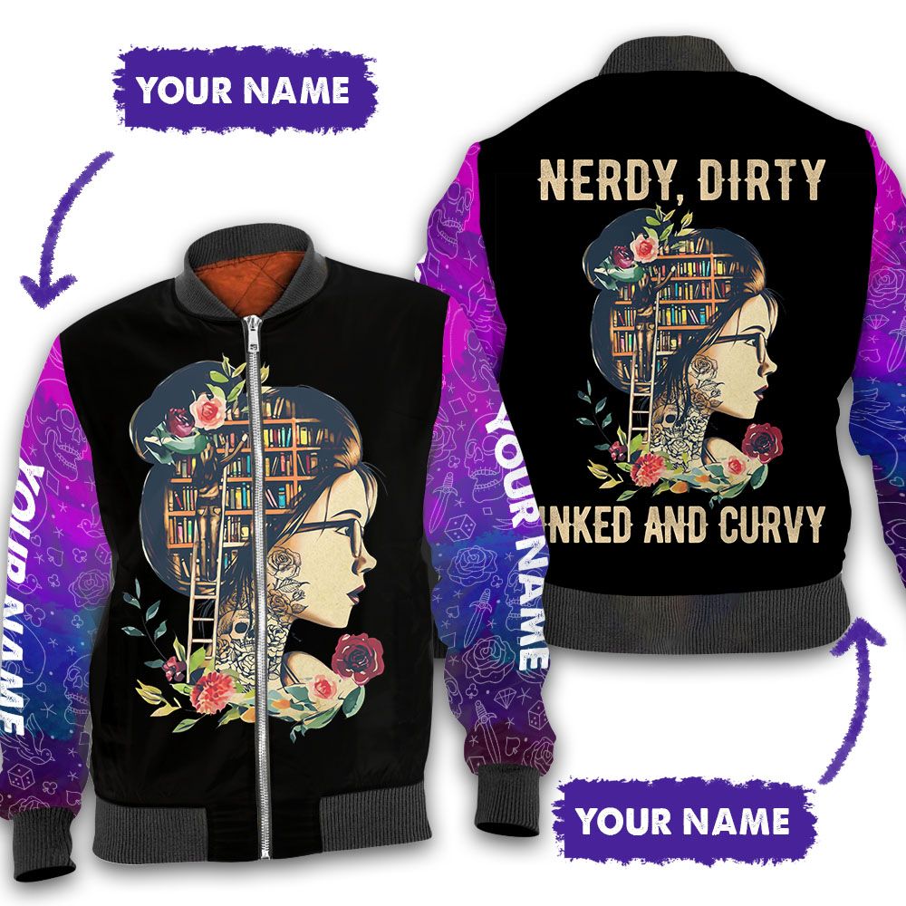Nerdy dirty inked and curvy 3D All Over Printed Shirt Nerdy dirty inked and curvy 3D All Over Printed Shirt