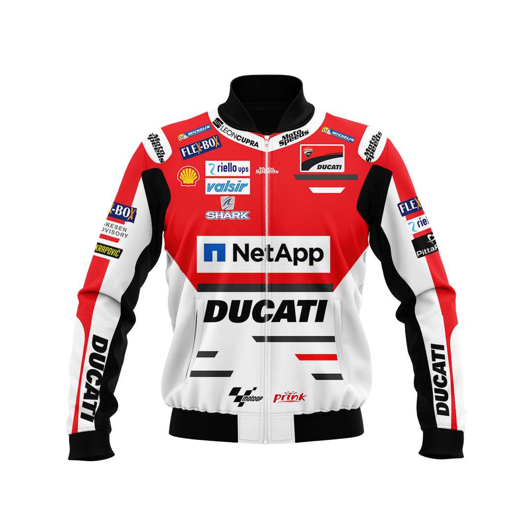 Netapp Ducati Moto Speeds Bomber Jacket Netapp Ducati Moto Speeds Bomber Jacket