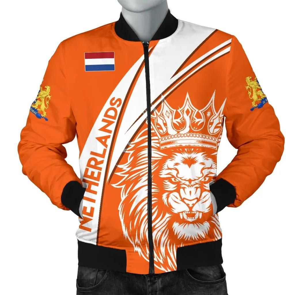 Netherlands Bomber Jacket - Netherlands Koningsdag Lion Men A10 Bomber Jacket Netherlands Bomber Jacket - Netherlands Koningsdag Lion Men A10 Bomber Jacket