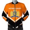 Netherlands Coat Of Arms Men Bomber Jacket Lucian Style J5W Bomber Jacket