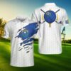 Nevada flag golfer polo shirt