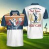Never Underestimate An Old Man With A Golf Club Vintage 3D Polo Shirt
