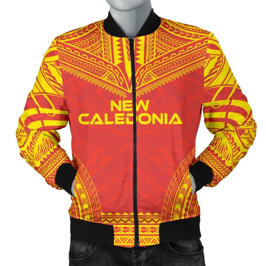 New Caledonia Flag Polynesian Chief Men's Bomber Jacket - Bn10 Bomber Jacket New Caledonia Flag Polynesian Chief Men's Bomber Jacket - Bn10 Bomber Jacket