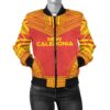 New Caledonia Flag Polynesian Chief Women'S Bomber Jacket - Bn10 Bomber Jacket