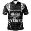 New Caledonia Polo Shirt - Blood Runs Through My Veins Style Black - BN39