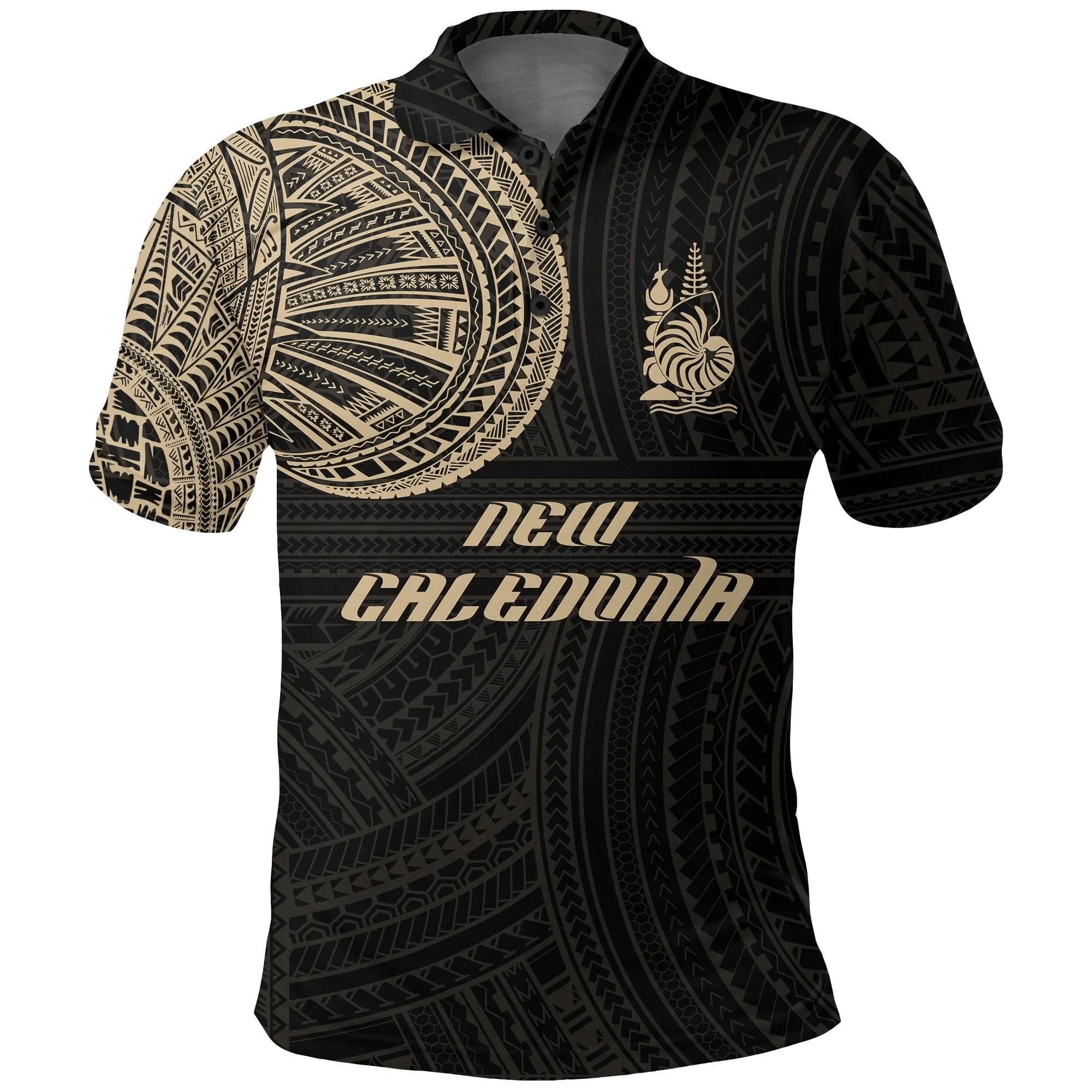 New Caledonia Polo Shirt Polynesian Tattoo Style A31 New Caledonia Polo Shirt Polynesian Tattoo Style A31